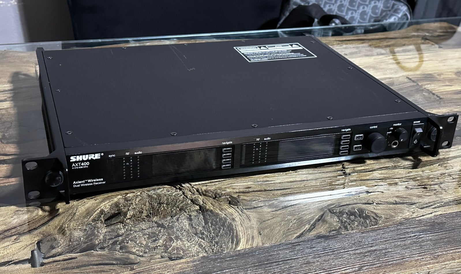 Shure AXT400 Axient Dual Channel Receiver, Ophalen, Zo goed als nieuw, Audio