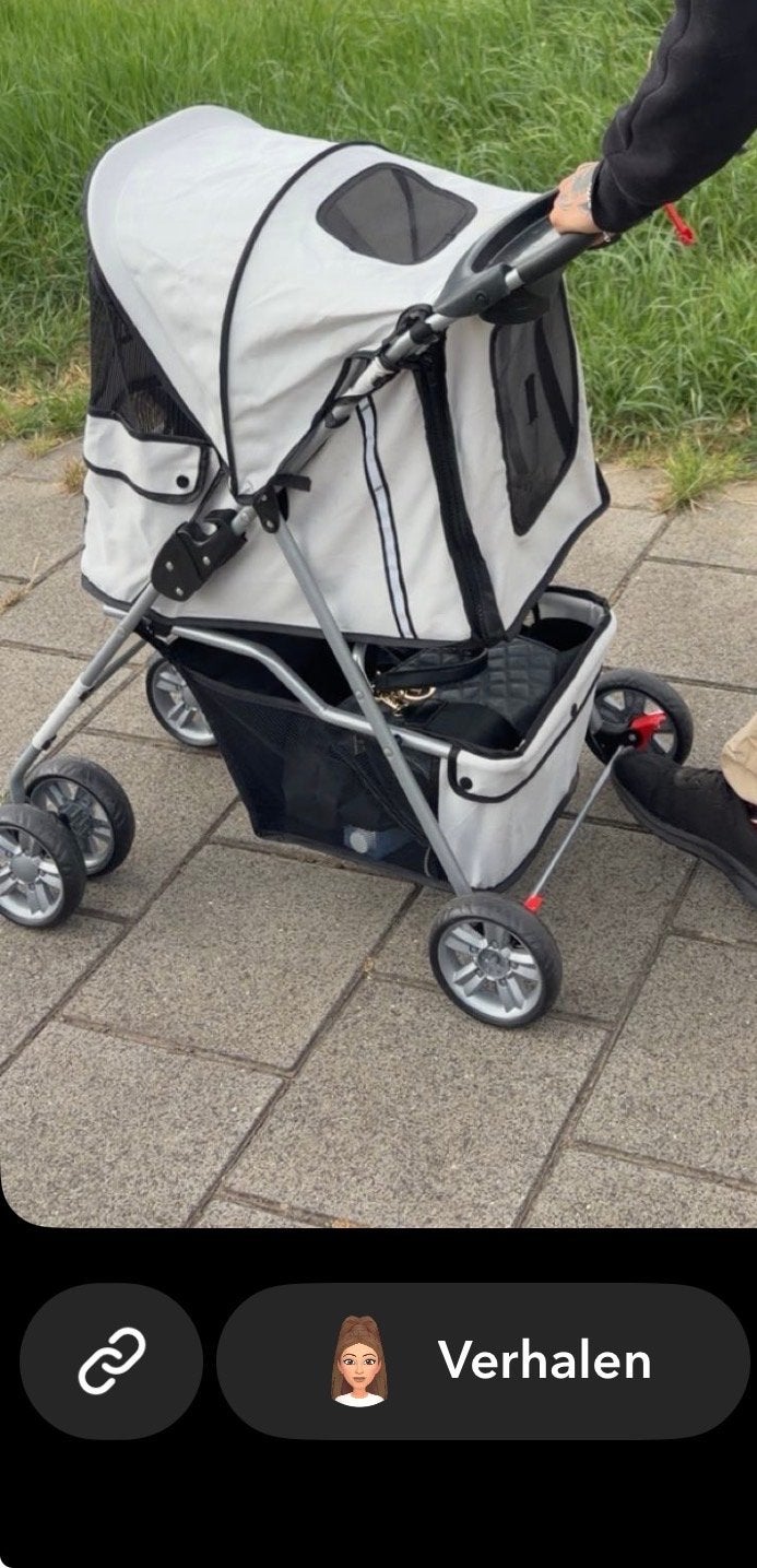 Hondenbuggy/Hondenwagen - Wit/Zwart, Ophalen of Verzenden, Gebruikt, Kinderwagen, Overige merken