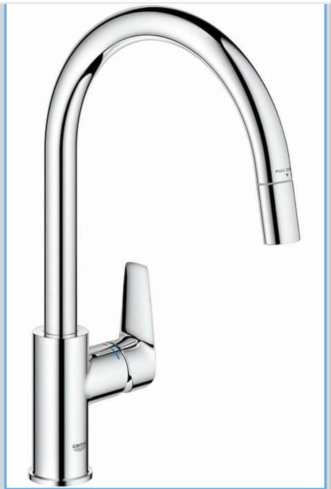 GROHE Start Edge Keukenkraan, chroom, uittrekbare uitloop, Overige typen, Grohe, Ophalen of Verzenden, Metaal