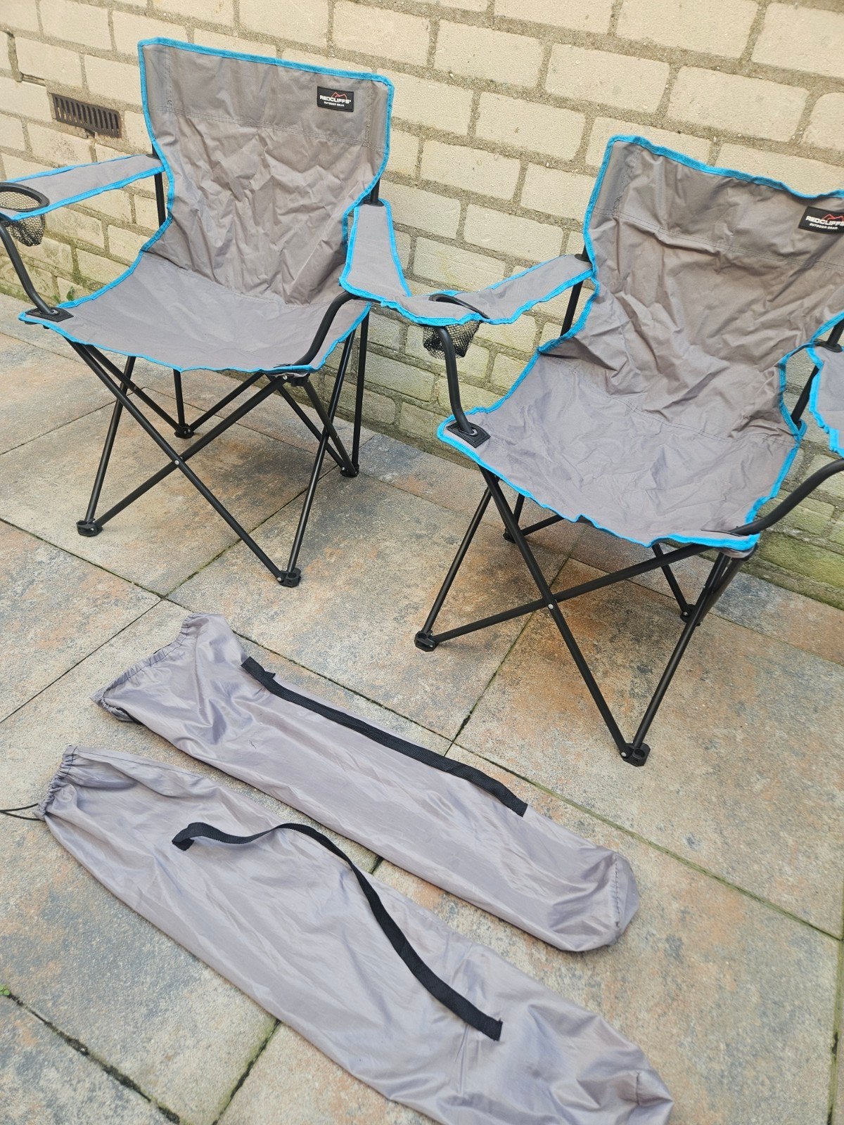 2x Redcliffs Campingstoelen - Opvouwbaar & Draagbaar, Ophalen, Zo goed als nieuw