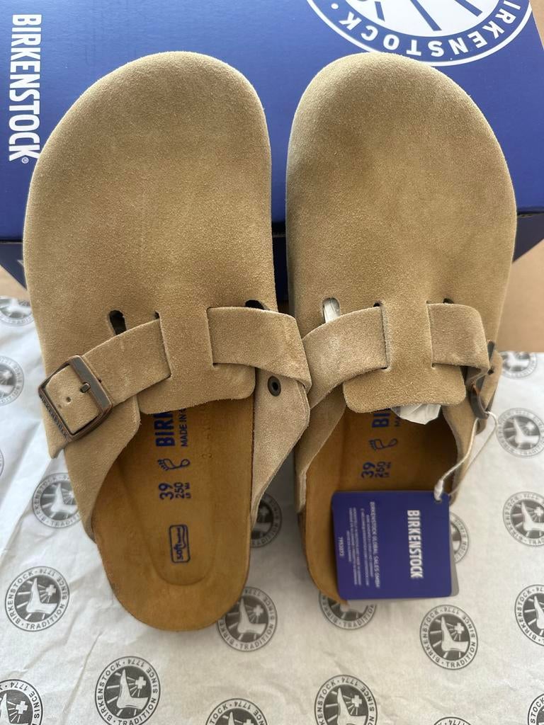 Birkenstock Boston Taupe - Maat 39 - Gloednieuw, Ophalen of Verzenden, Zo goed als nieuw