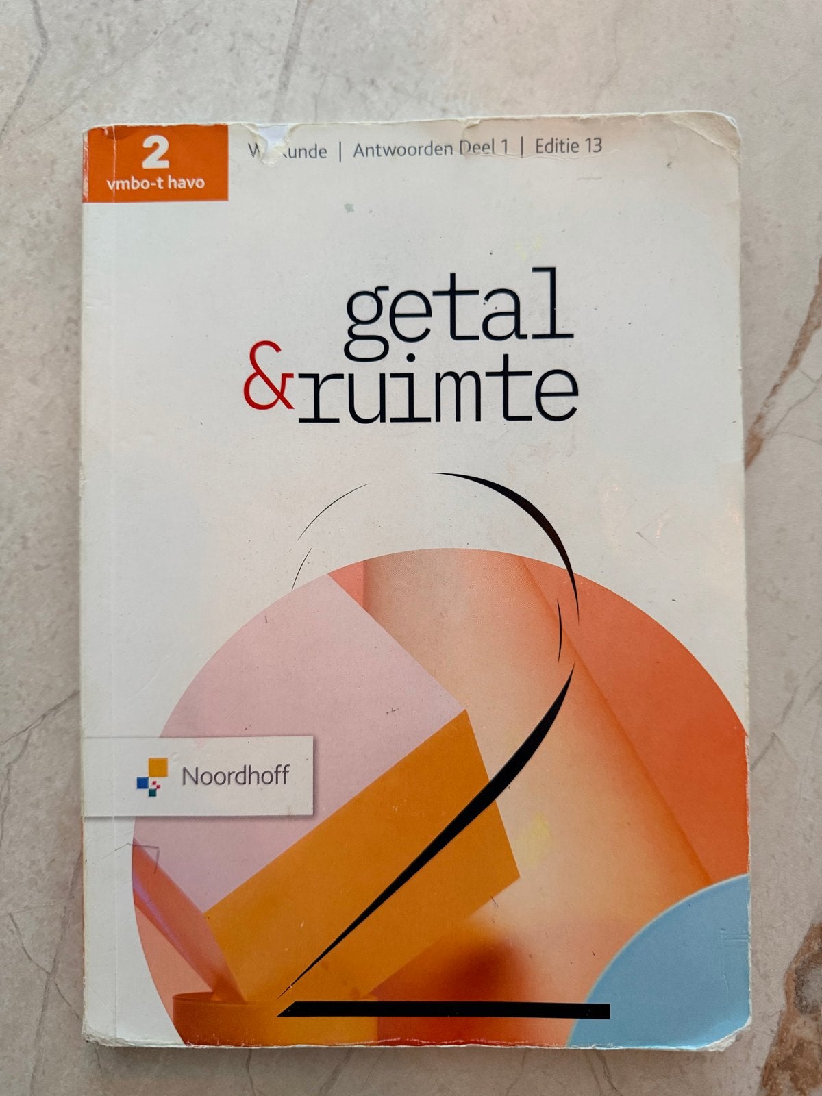 Getal & Ruimte Antwoordenboek 2 vmbo-t/havo deel 1, Boeken, Ophalen of Verzenden, Gelezen, VMBO, Wiskunde A