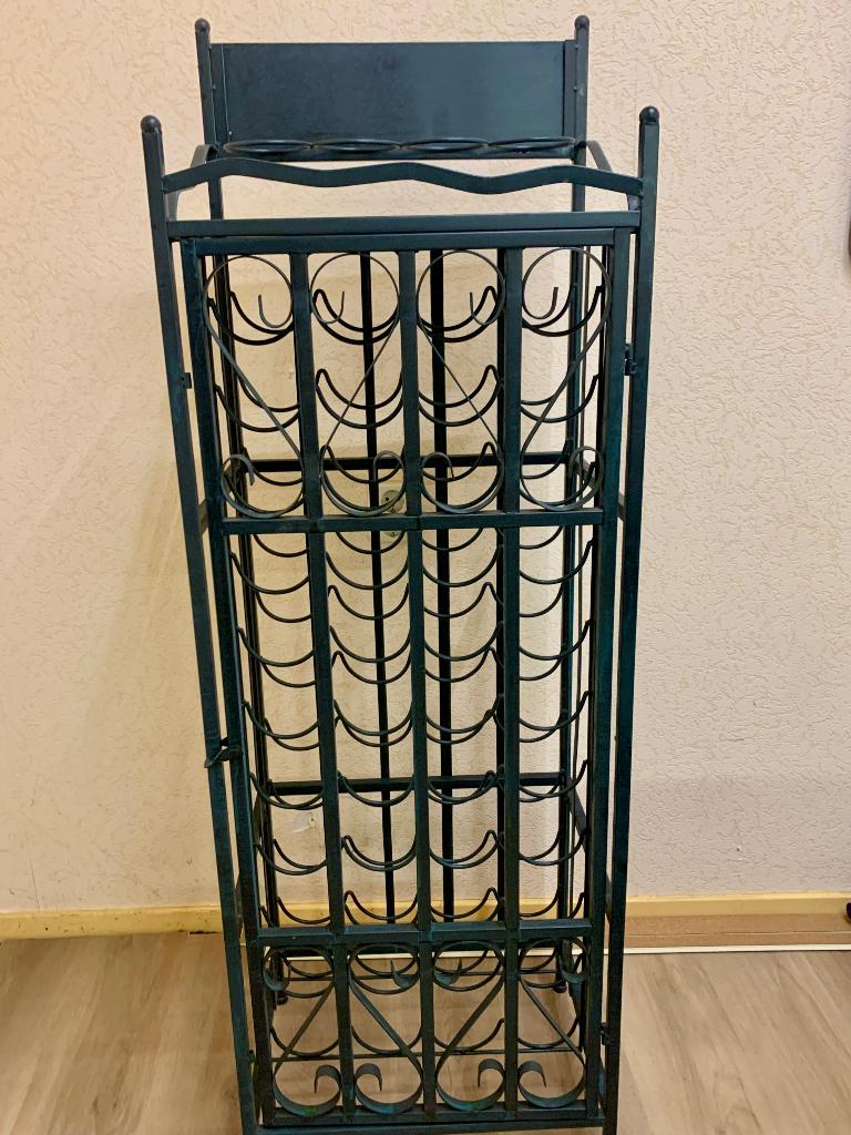 Vintage Wijnrek, Ophalen, Gebruikt, Metaal, 25 flessen of meer