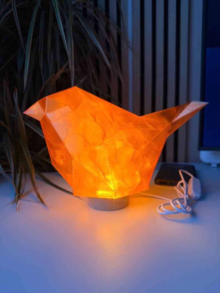 Tafellamp vogel origami, design lamp, Huis en Inrichting, Ophalen of Verzenden