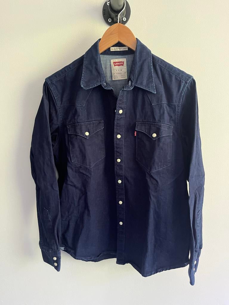 Levi's spijker overhemd - Maat S, Ophalen of Verzenden, Zo goed als nieuw, Blauw, Halswijdte 38 (S) of kleiner