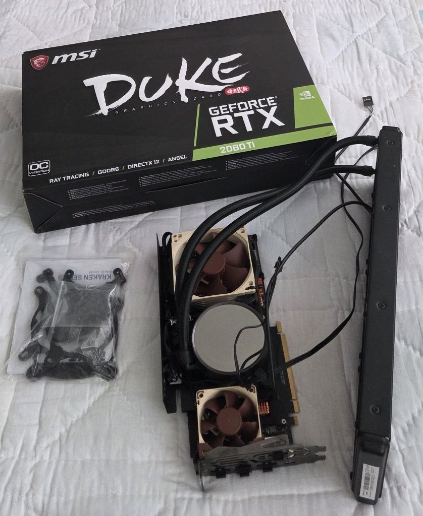 MSI GeForce RTX 2080 Ti DUKE 11G OCV1 videokaart (GPU), Gebruikt, GDDR6, Ophalen of Verzenden, Overige typen