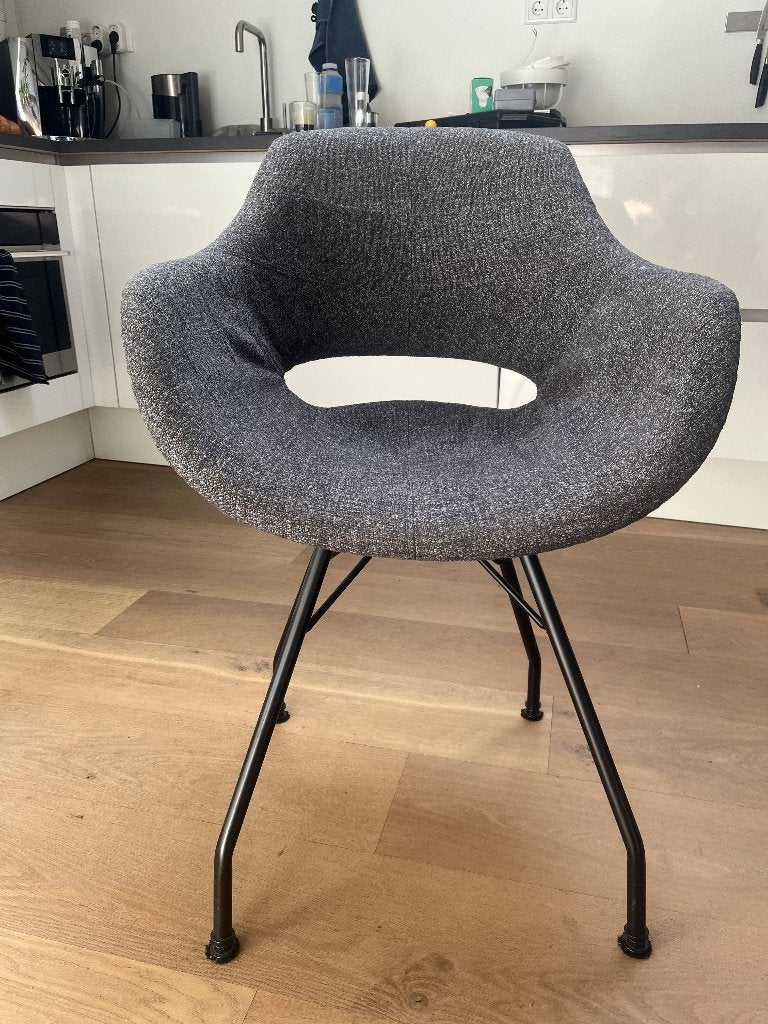 Eetkamerstoelen 3 x, Ophalen, Zo goed als nieuw, Grijs, Drie