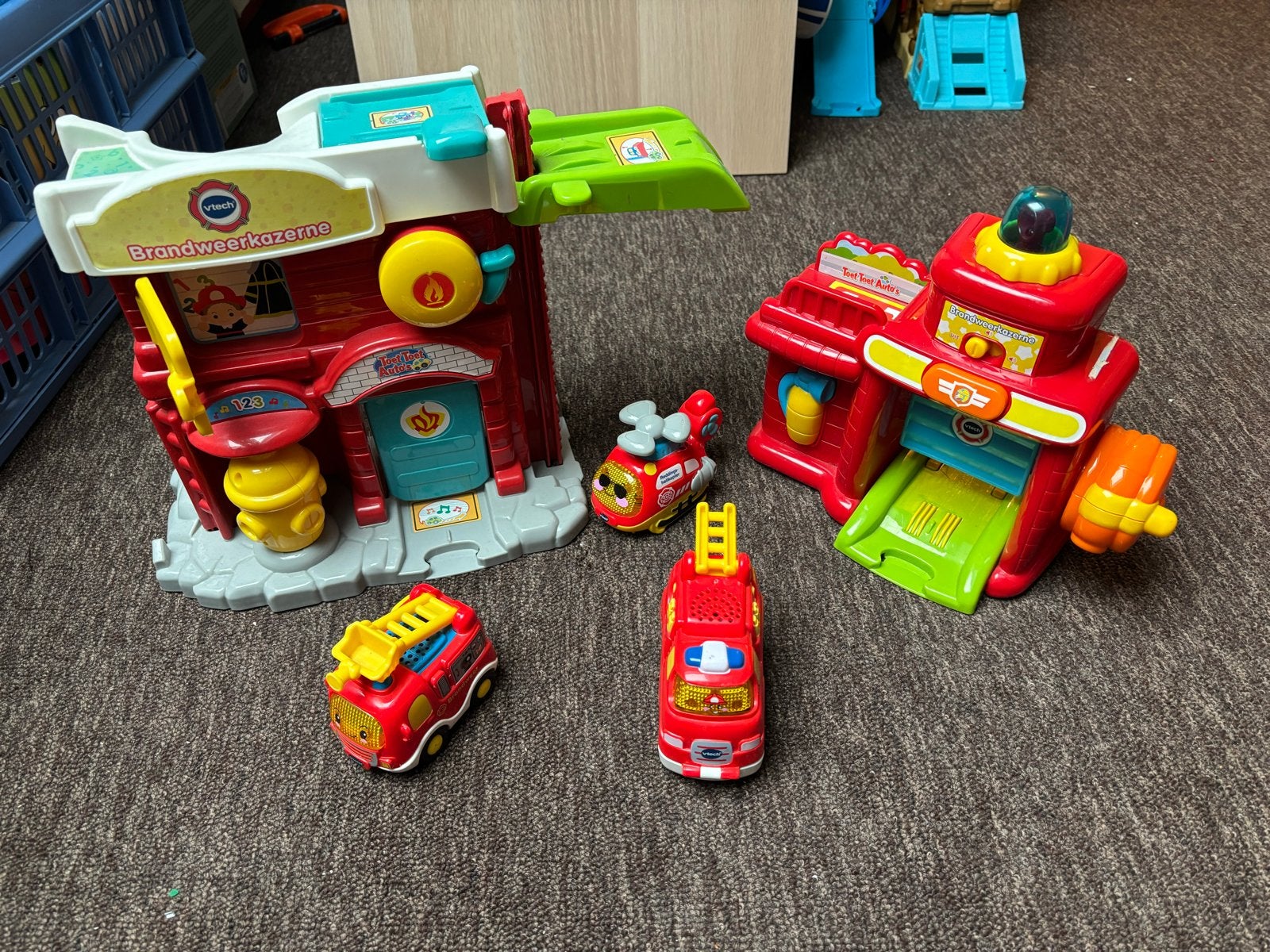 VTech Toet Toet Brandweerkazerne en voertuigen, Ophalen of Verzenden, Gebruikt