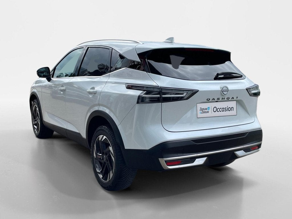 Nissan Qashqai 1.3 MHEV Xtronic N-Connecta 158PK AUTOMAAT WK, Auto's, Nissan, 12 maanden, 4 cilinders, Leder en Stof, Wit