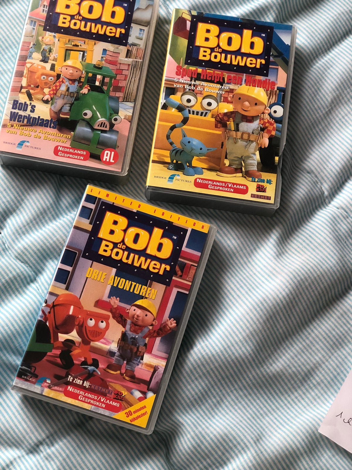 Bob de bouwer 3 films, Ophalen of Verzenden, Zo goed als nieuw, Speelkaart(en)