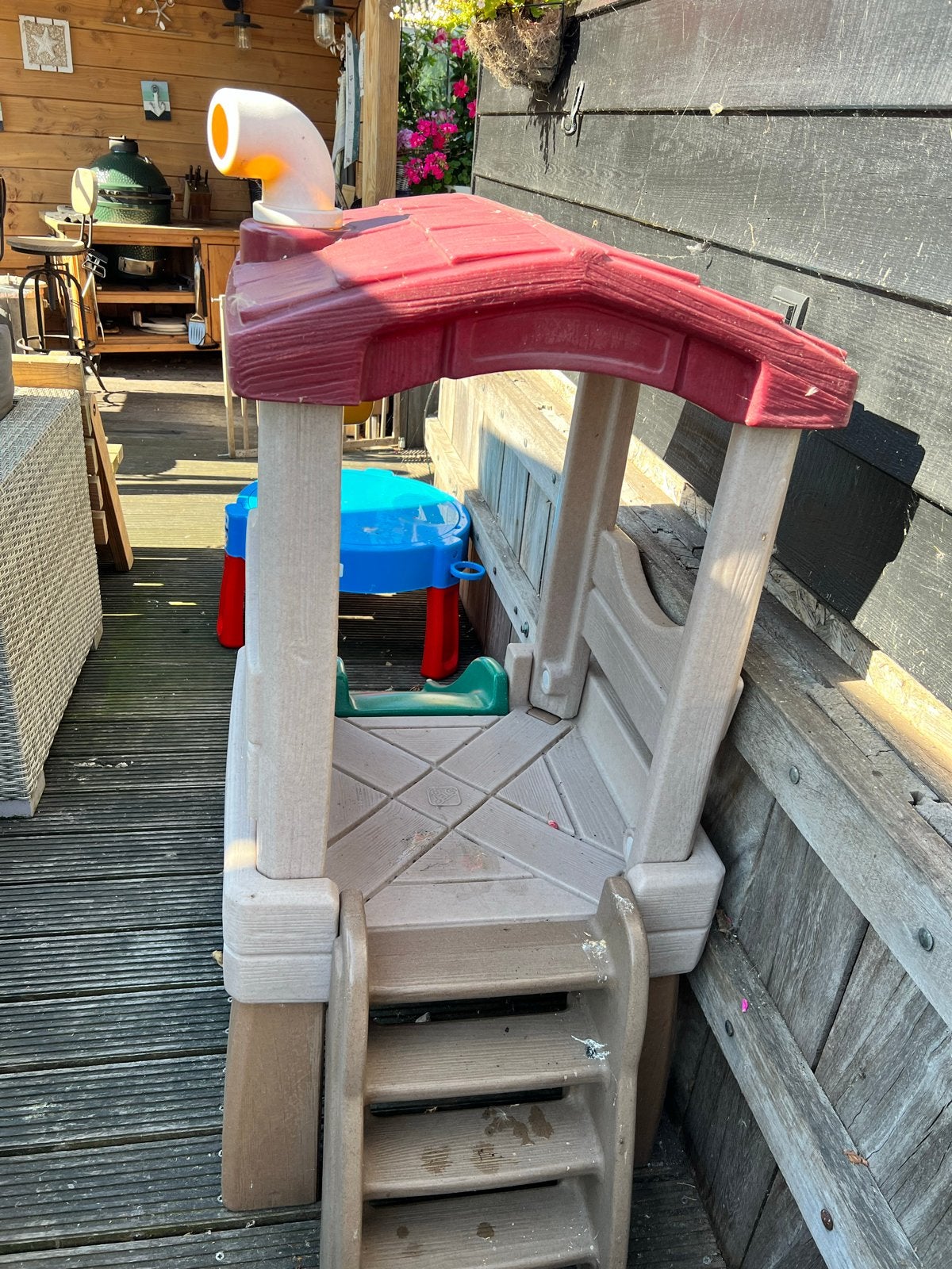Step 2 Speelhuisje met glijbaan voor kinderen, Ophalen, Gebruikt, Glijbaan