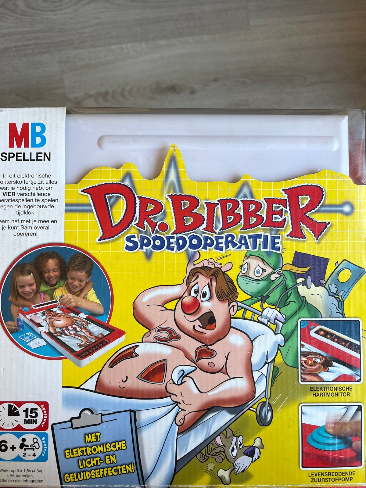 Dr. Bibber Spoedoperatie Bordspel MB Spellen, Ophalen, Nieuw, Jongen of Meisje