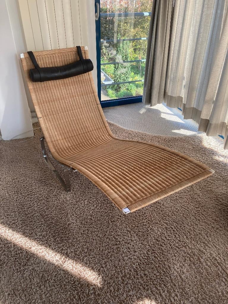 Kjaerholm Fritz Hansen PK24 Lounge Chair, Ophalen, Eenpersoons, Zo goed als nieuw, Metaal
