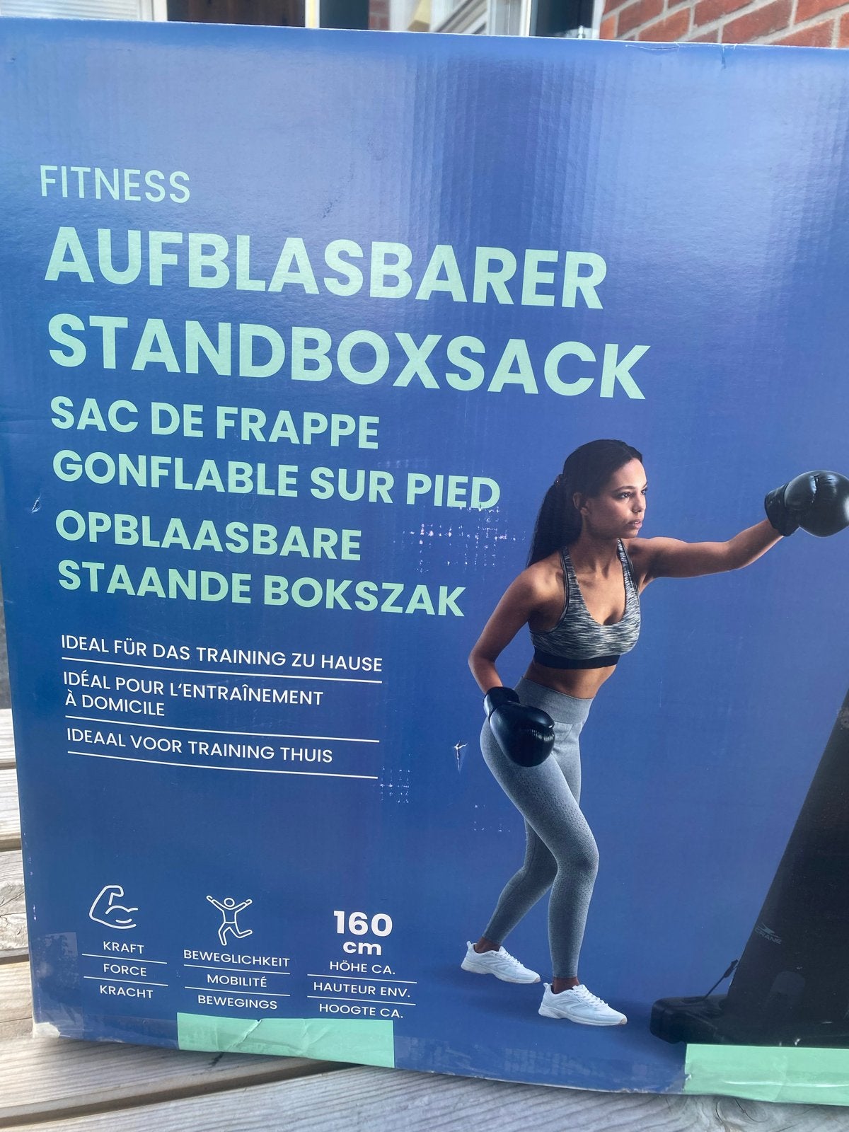 Nieuwe Opblaasbare Boksbal / Bokszak - Crane Fitness, Ophalen of Verzenden, Nieuw, Bokszak