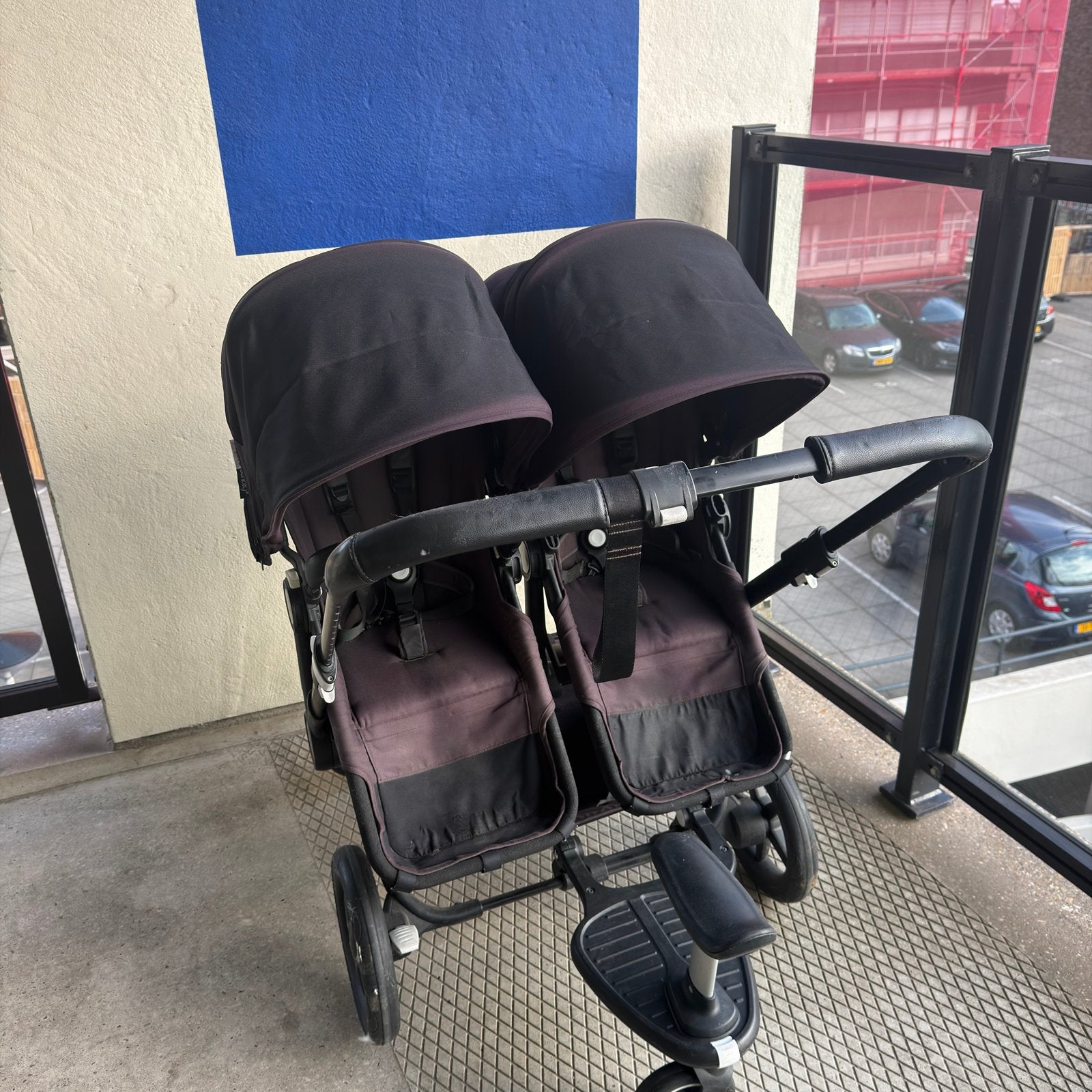 Bugaboo Donkey 3 Twin Compleet + Peuterstep + Adapters, Ophalen, Gebruikt, Combiwagen, Duowagen