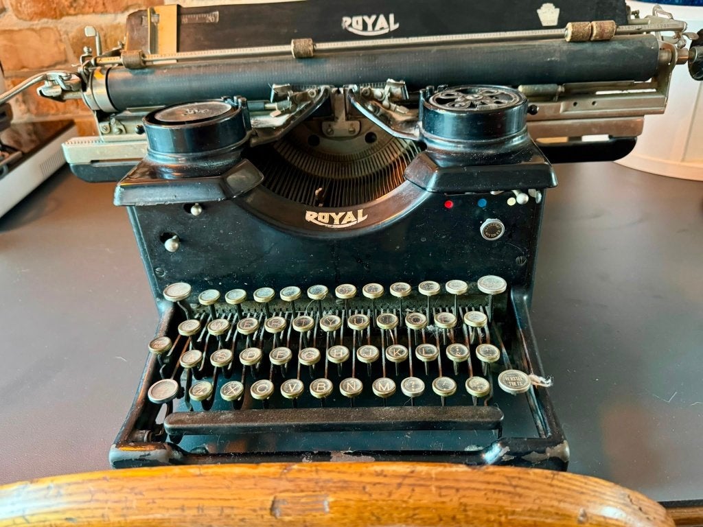 antieke typemachine, Diversen, Typemachines, Ophalen, Gebruikt