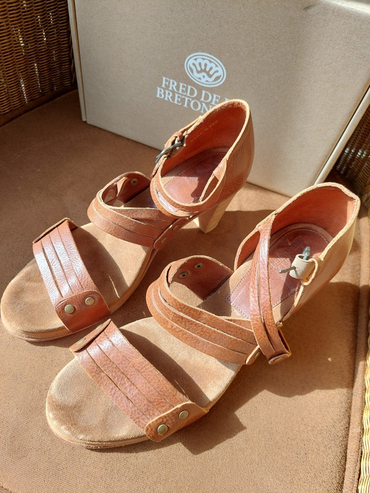 Fred de la Bretoniere sandalen 39 zgan, Ophalen of Verzenden