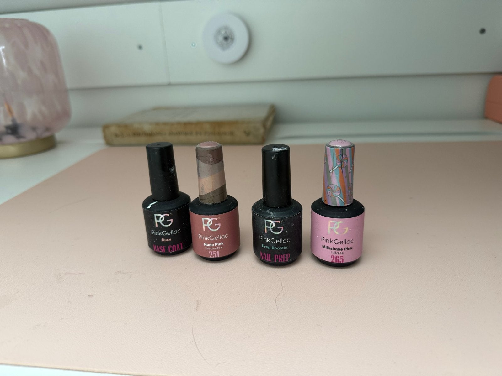 Pink Gellac nagellak set of los te koop, Ophalen of Verzenden, Zo goed als nieuw, Verzorging