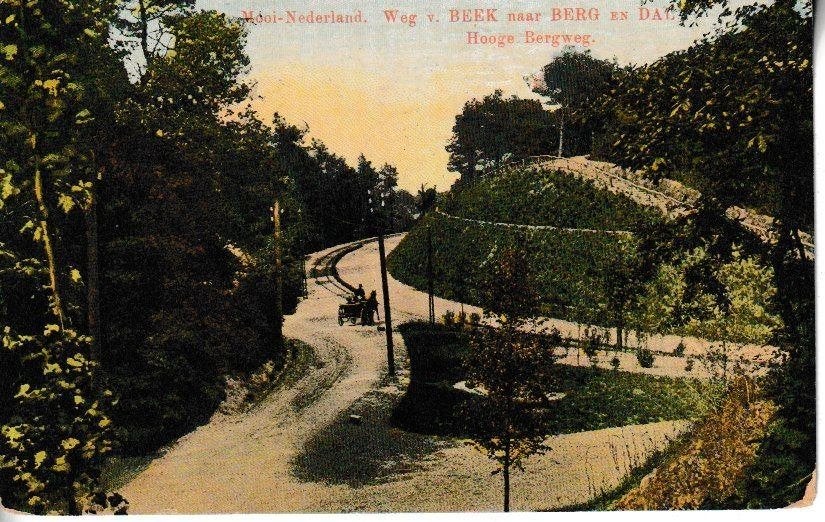 WEG van BEEK naar BERG en DAL - HOOGE BERGWEG, Ophalen of Verzenden, Voor 1920, Ongelopen, Gelderland