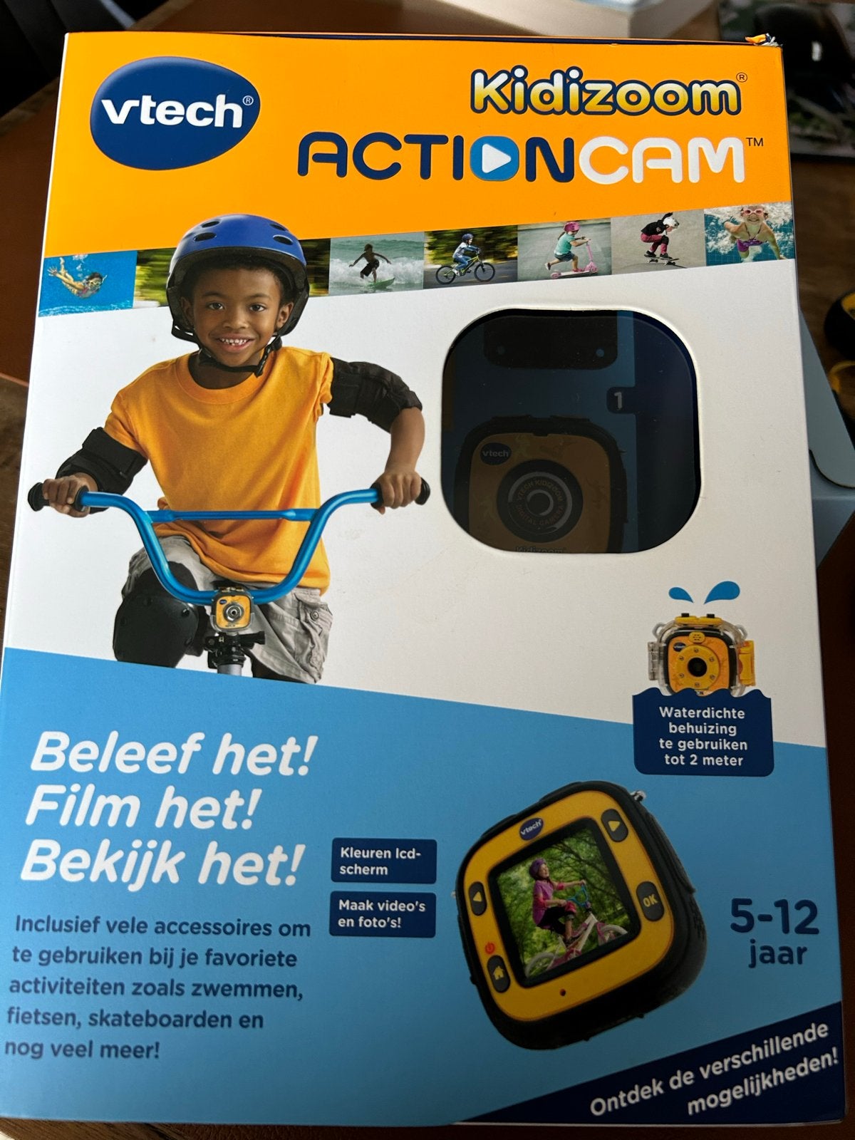 VTech Kidizoom Action Cam - Actiecamera voor kinderen, Ophalen of Verzenden, Zo goed als nieuw, Overige merken
