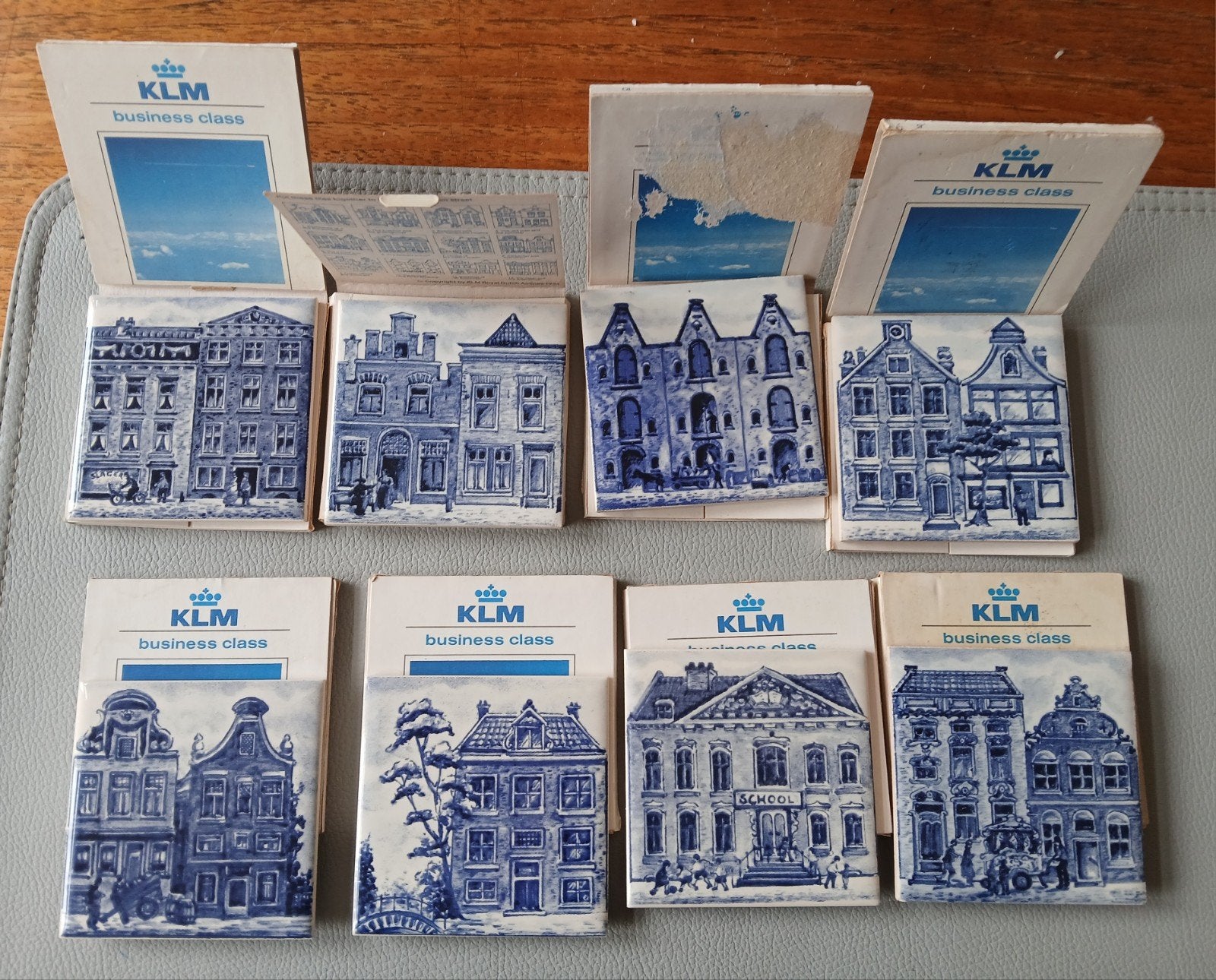 KLM Business Class Delfts Blauwe Tegeltjes (17 stuks), Ophalen of Verzenden, Nieuw