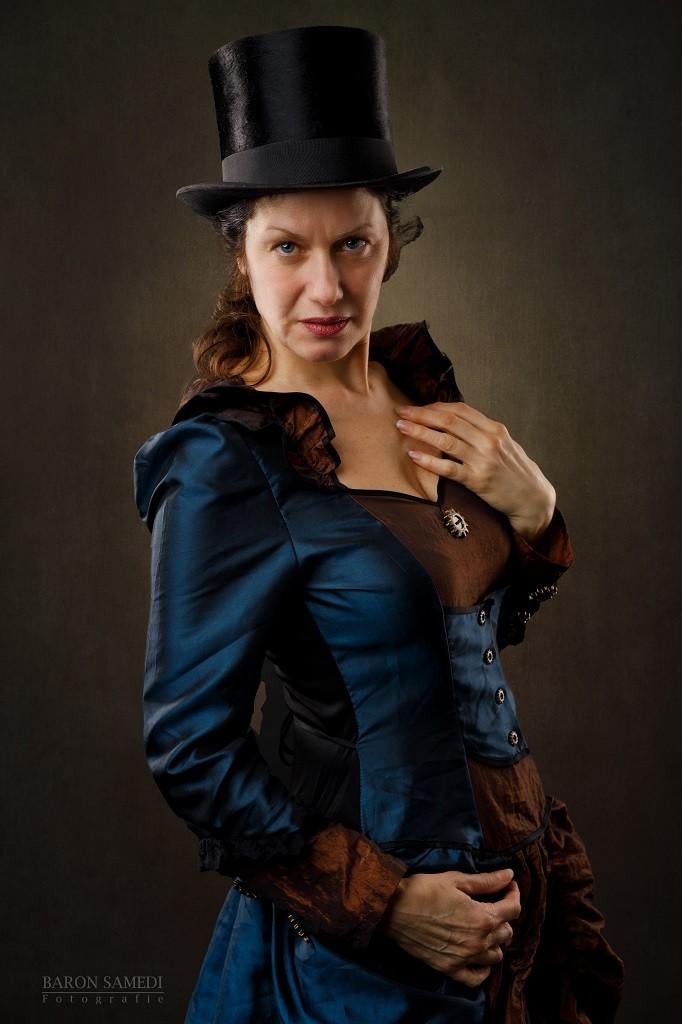 Steampunk Jurk Wilbers&Wilbers, Maat 36/38 ( S/M ), Kleding | Dames, Carnavalskleding en Feestkleding, Carnaval, Ophalen of Verzenden