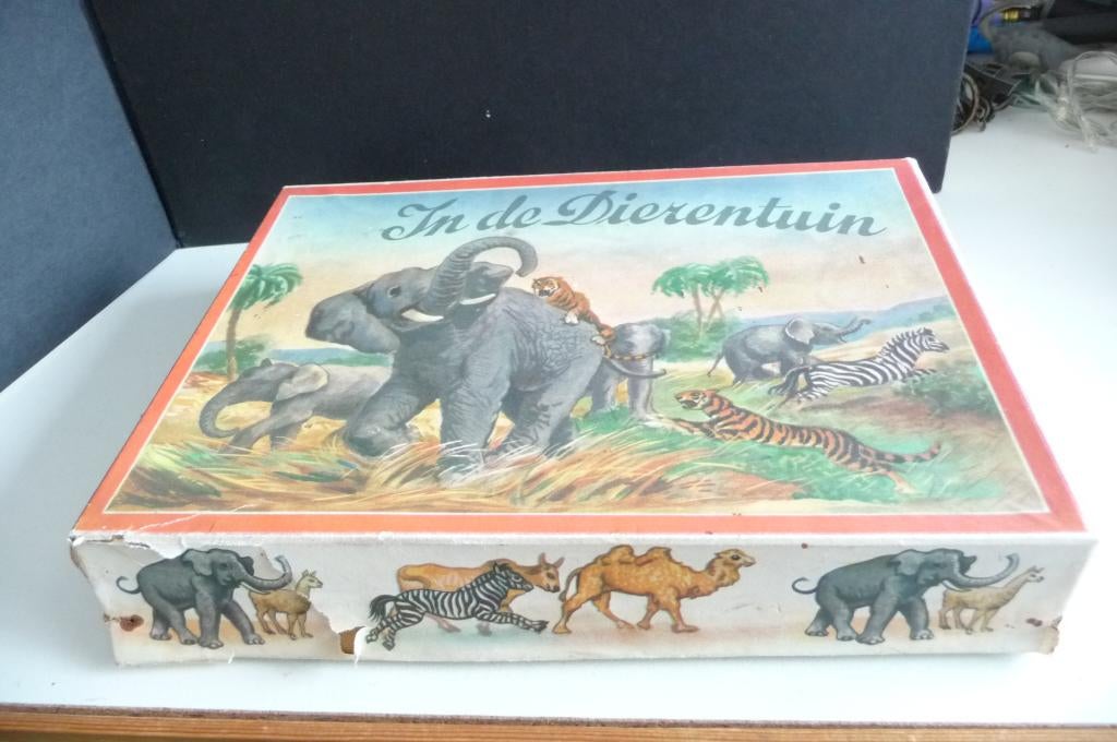 IN DE DIERENTUIN 6 WILDE BEESTEN IN DE DIERENTUIN JAREN 40, Verzenden