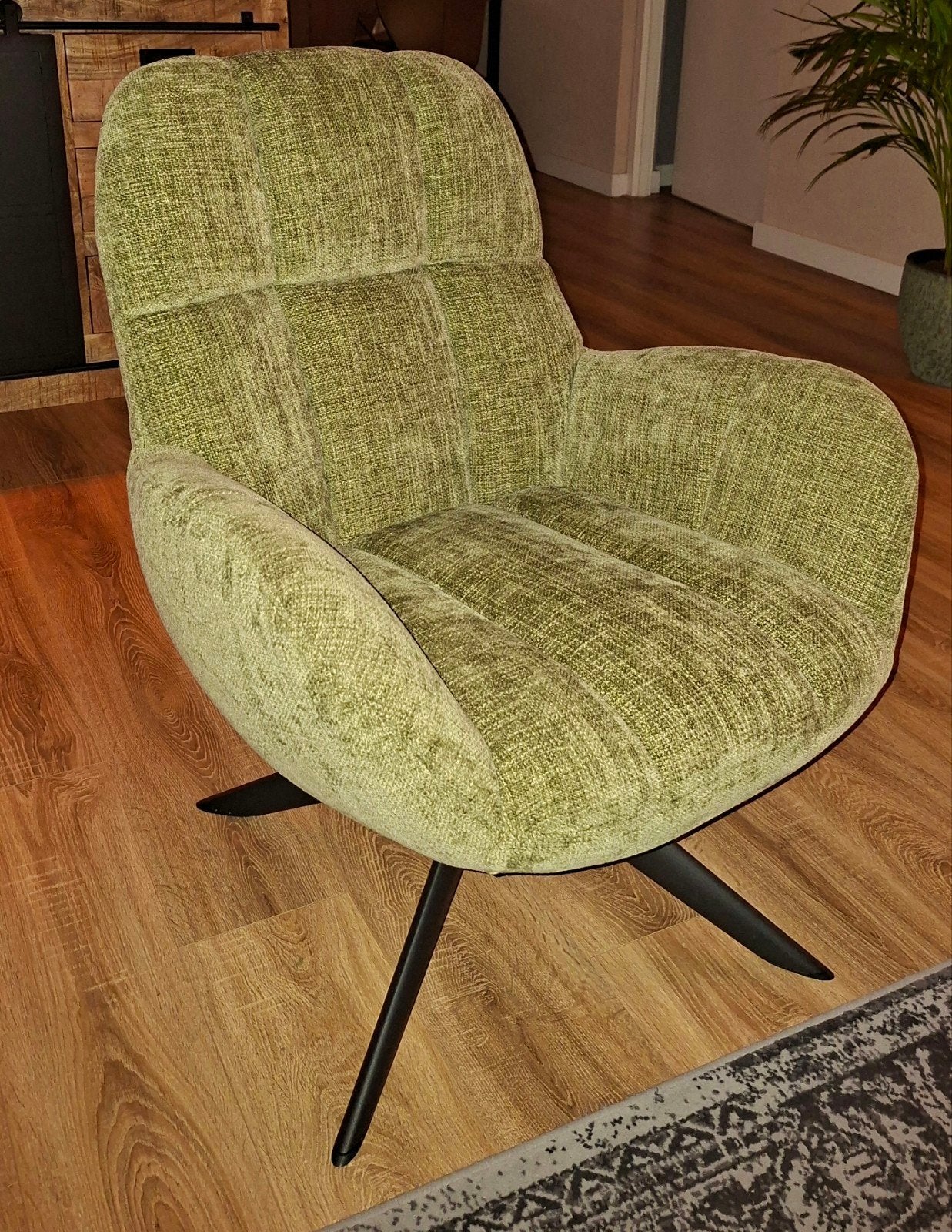 Fauteuil, groen, als nieuw!, Ophalen, Nieuw, Minder dan 75 cm, 50 tot 75 cm