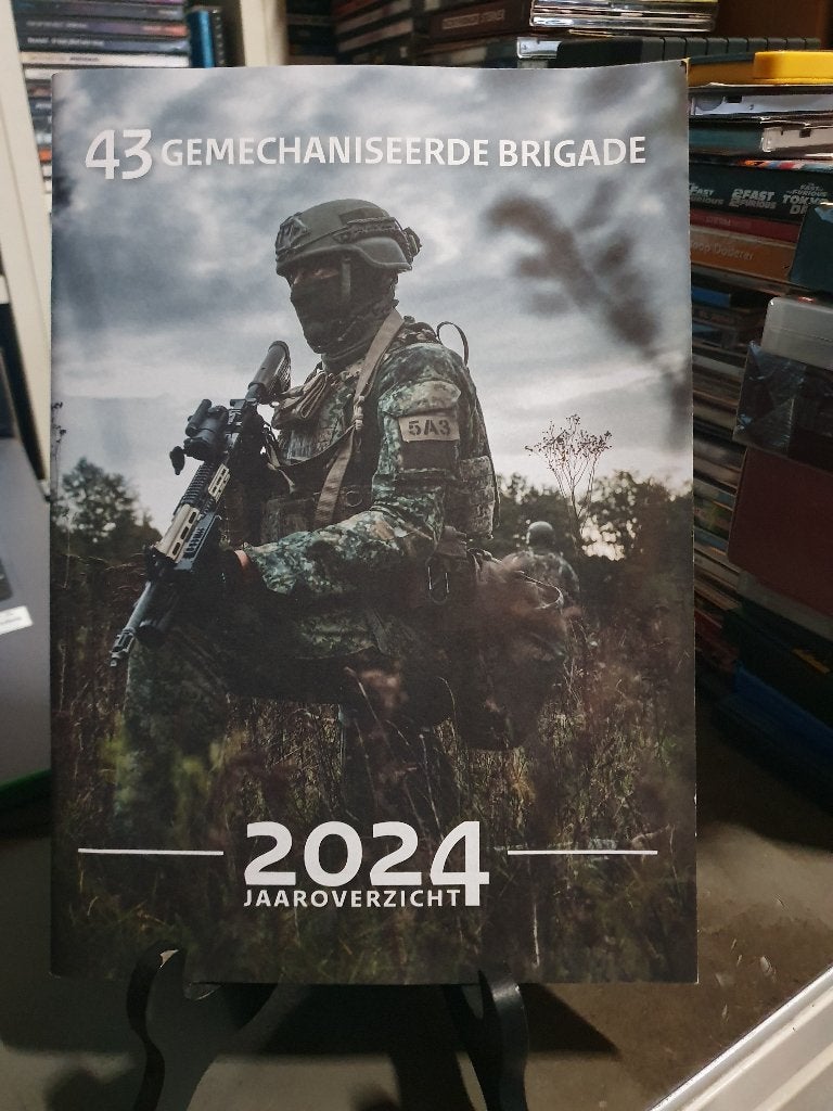 43 Gemechaniseerde brigade 2024 jaaroverzicht, Ophalen, Landmacht, Nederland, Embleem of Badge