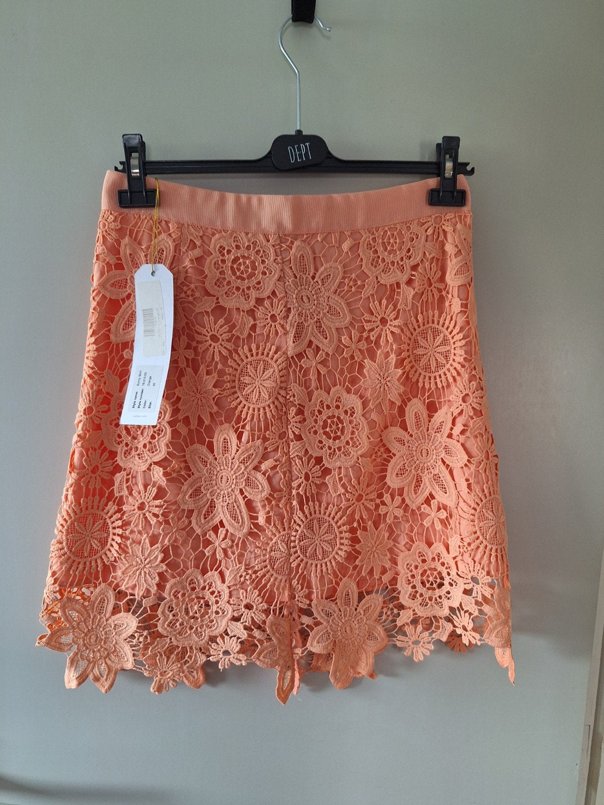 Nieuw LaBee Sunny Skirt - Oranje Kanten Rok Maat 40, Maat 38/40 (M), Nieuw, Ophalen of Verzenden, Boven de knie