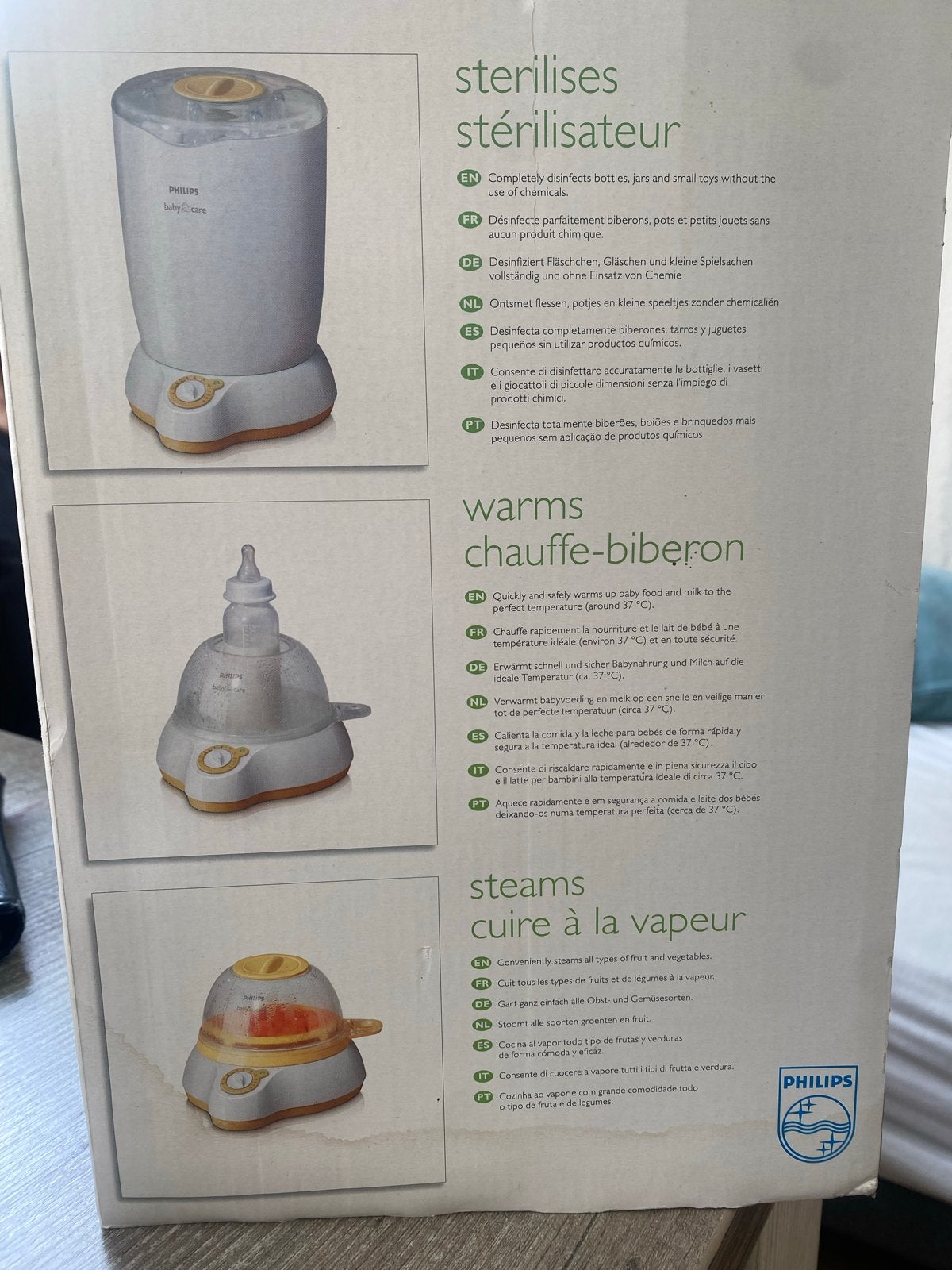 Philips SCF280 3-in-1 Voedingssysteem, Flessen- of potjesverwarmer, Stoomfunctie, Zo goed als nieuw, Philips Avent