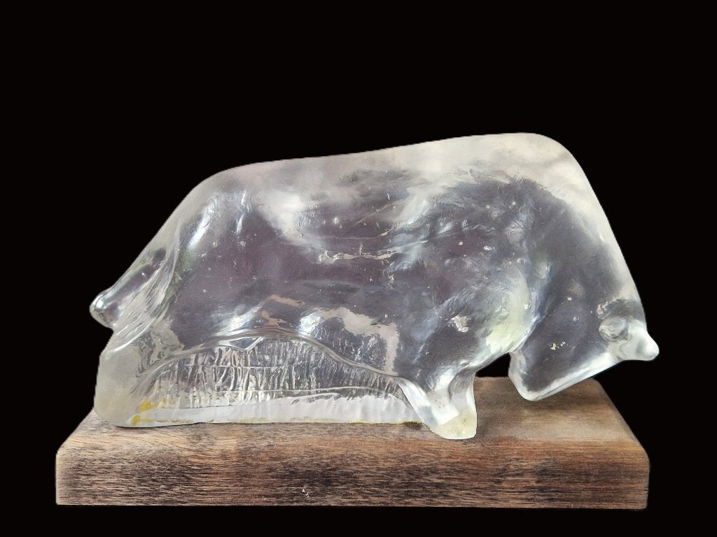 Pukeberg Zweden - Massieve stier van Uno Westerberg, Ophalen of Verzenden