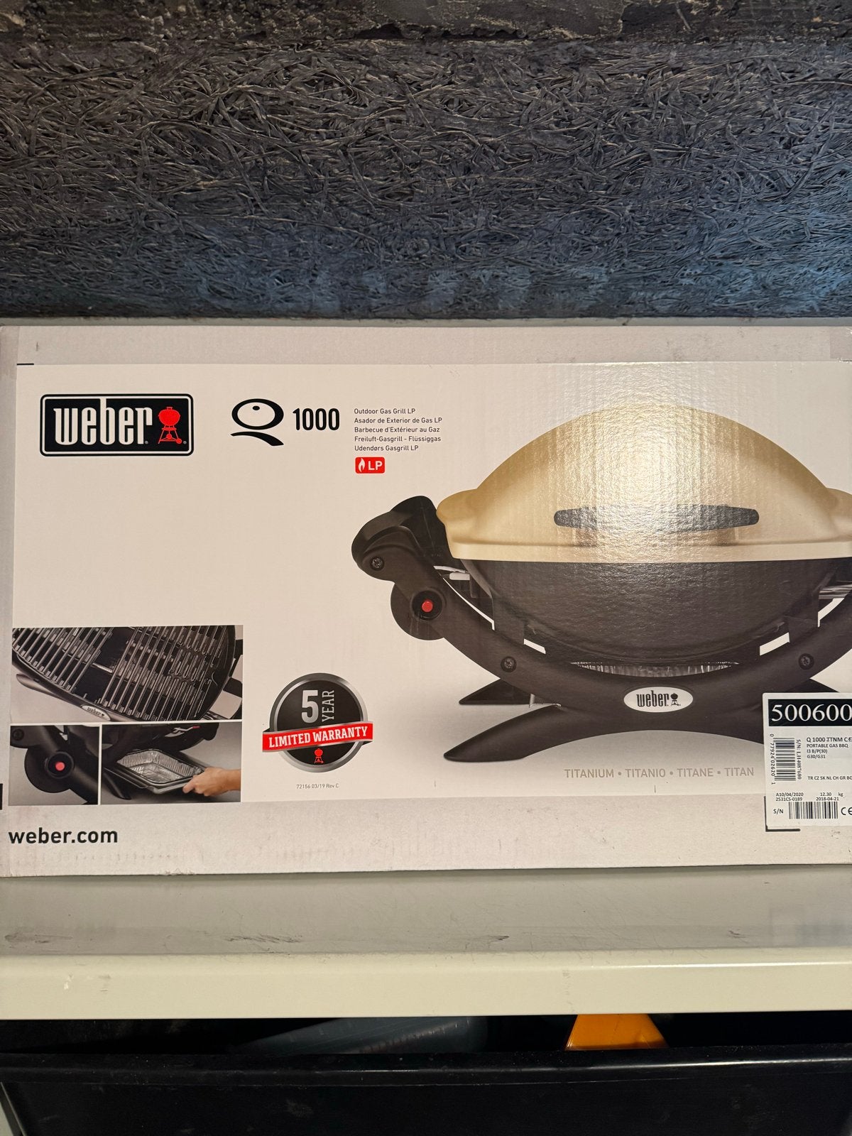 Weber Q 1000 Gasbarbecue - Nieuw in doos, Tuin en Terras, Ophalen, Nieuw
