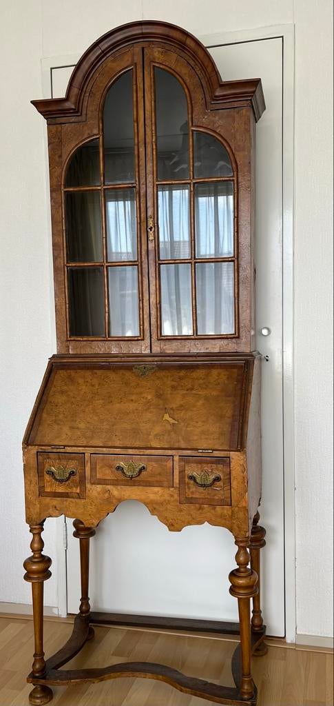 Antiek wortelnoten secretaire - 200x85x40 cm, Ophalen of Verzenden, Gebruikt, Is wel wat werk aan moet nog worden opgeknapt