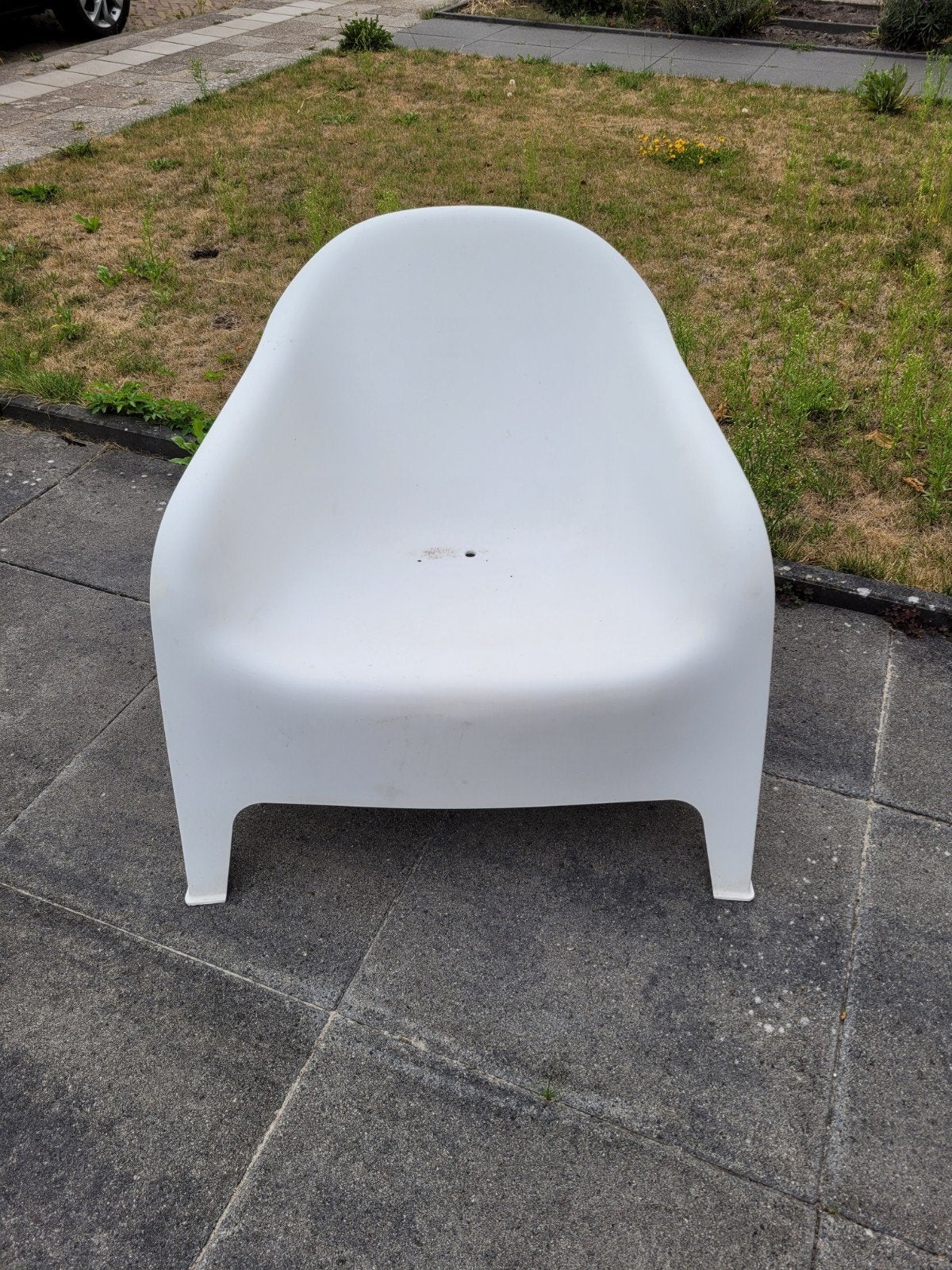 Witte Ikea tuinstoel, Ophalen, Gebruikt, Kunststof