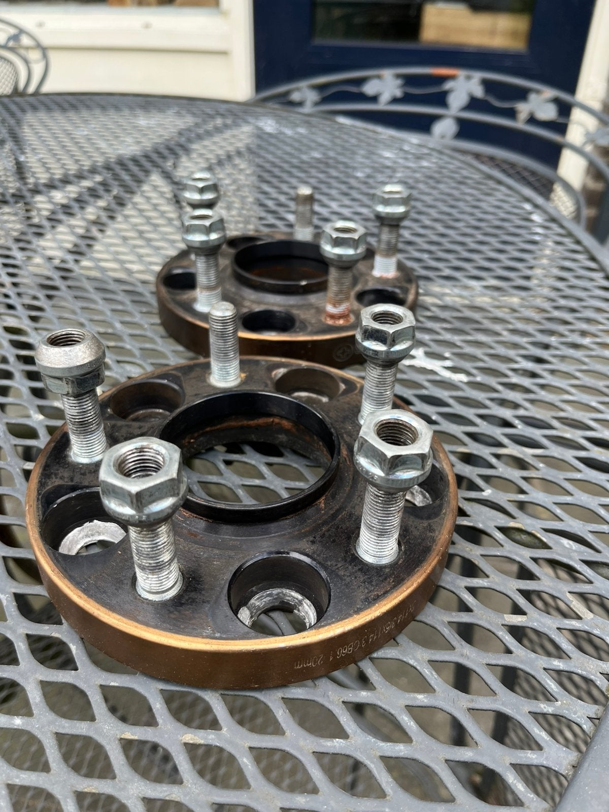 Spacers 114,3x5 20mm, Ophalen, Gebruikt