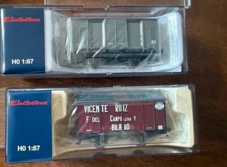 Electrotren ES19030 set 2 wagens Norte 25 Aniversario H0, Overige merken, Gelijkstroom, Wagon, Ophalen of Verzenden