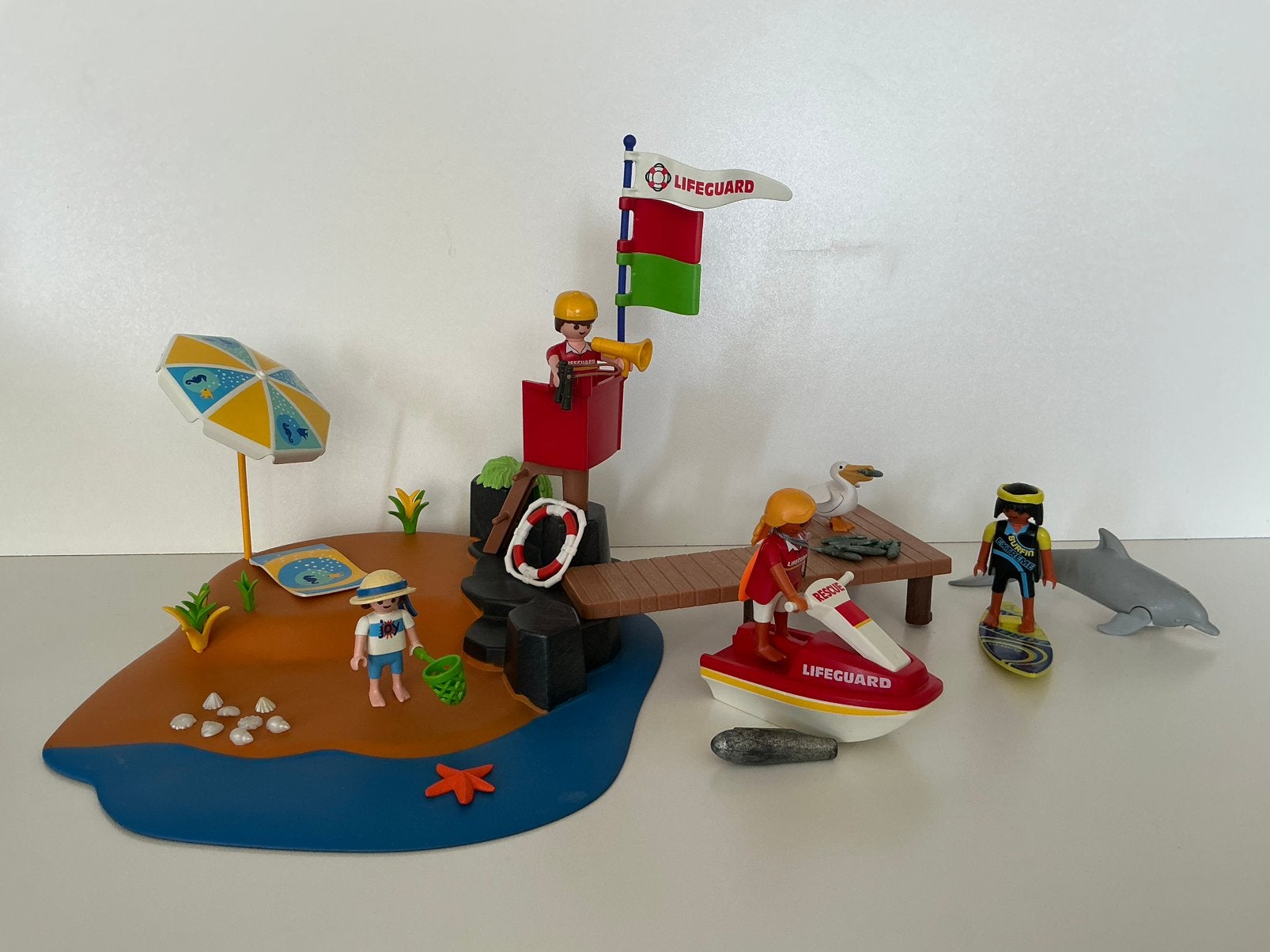 Playmobil 3664 lifeguard, reddingsbrigade op strand, Ophalen of Verzenden, Gebruikt, Complete set