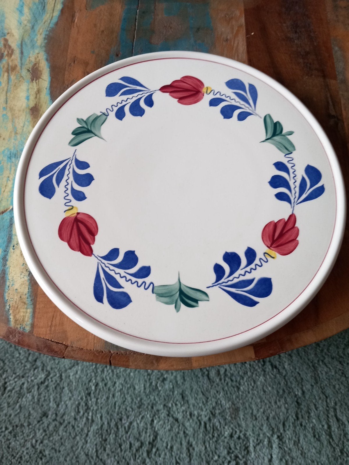 Boerenbont taartschaal boerebont boerenbond, Ophalen, Aardewerk, Wedgwood, Bord(en)