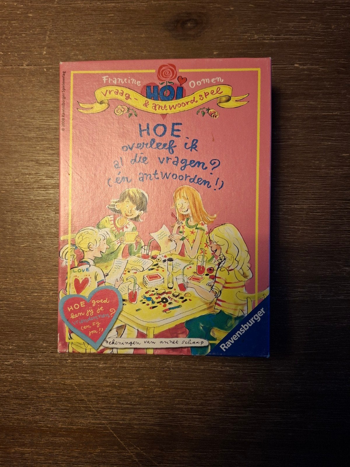 Hoe overleef ik al die vragen? Vraag- & antwoordspel, Een of twee spelers, Ophalen, Gebruikt, Ravensburger