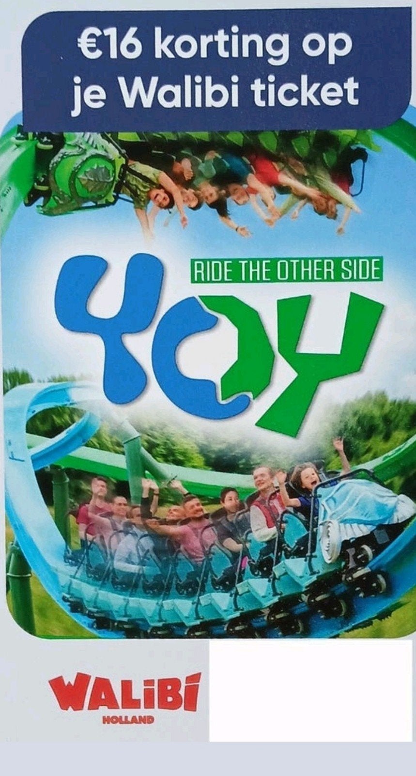Walibi 16 euro korting pp , voor max 4 personen, Tickets en Kaartjes, Recreatie | Pretparken en Attractieparken, Drie personen of meer