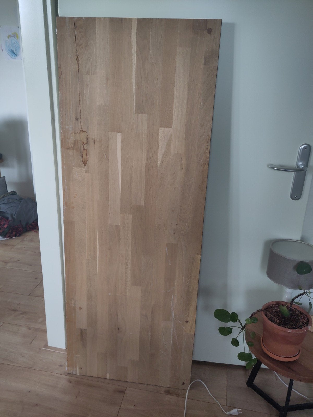 Eiken plank - Gratis ophalen, Doe-het-zelf en Verbouw, Hout en Planken, Ophalen, Gebruikt, Minder dan 25 mm, Eiken