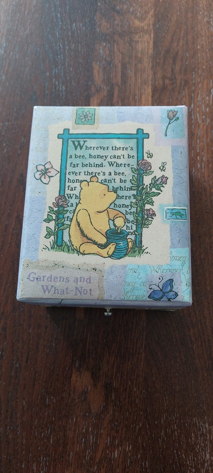 Winnie de Poeh sieradendoosje met spiegel, Gebruikt, Overige kleuren, Ophalen of Verzenden, Met spiegeltje(s)