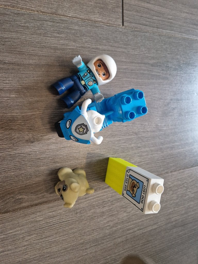 LEGO DUPLO Politiemotor (set 10967), Ophalen of Verzenden, Duplo