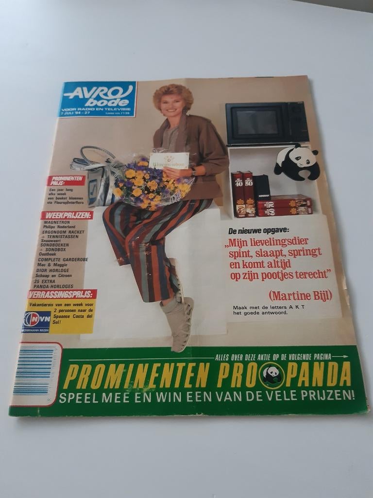 27.Avro Bode 1984. Martine Bijl. Kenny Everett. Karin Bloeme, Verzamelen, Tijdschriften, Kranten en Knipsels, Ophalen of Verzenden