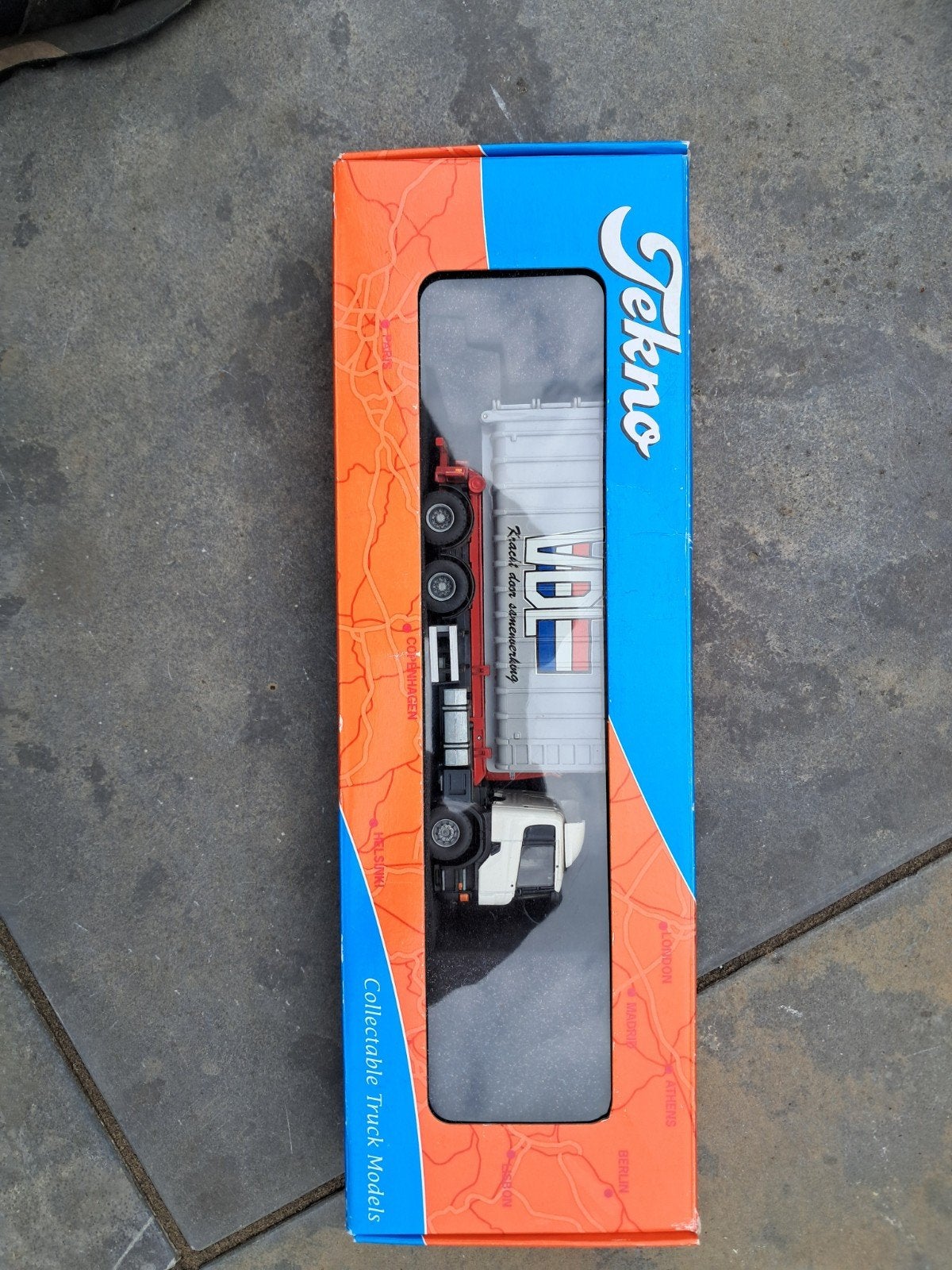 2x Tekno VDL Container Systems Vrachtwagens (Scania & MAN), Overige merken, 1:32 tot 1:50, Nieuw, Ophalen of Verzenden