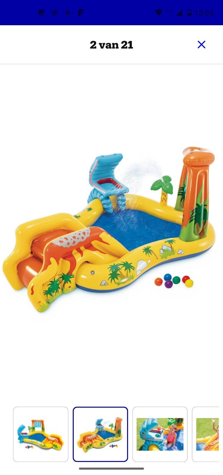 Intex zwembad met klein lekje, Ophalen, Gebruikt, Opzetzwembad, Minder dan 80 cm