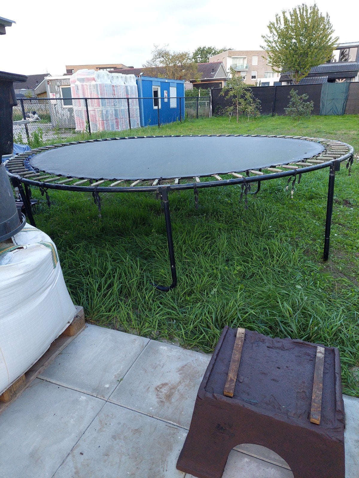 trampoline dia 3,7 meter, Ophalen