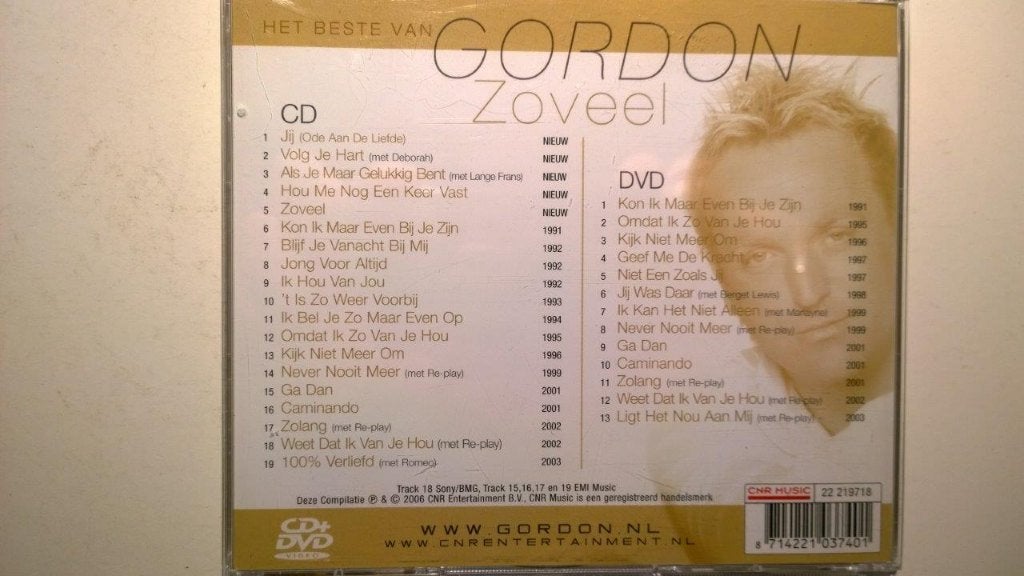 Gordon - Zoveel Het Beste Van Gordon (CD + DVD), Ophalen of Verzenden, Zo goed als nieuw, Pop, Album
