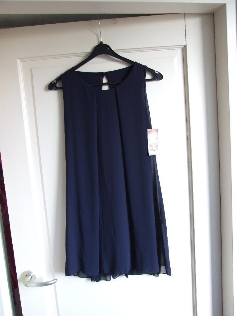 Blauwe voile top zonder mouw maat M, Kleding | Dames, Maat 38/40 (M), Moda Italia, Blauw, Nieuw